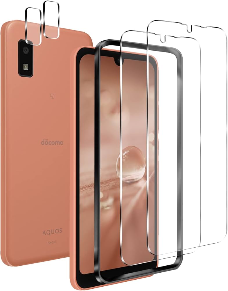 Amazon | AQUOS wish2 /Wish ガラスフィルム sh-51c フィルム ガイド枠